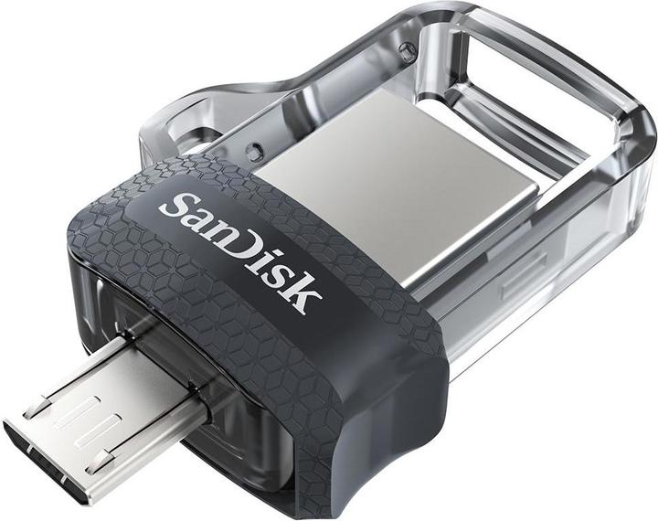 Image du produit SanDisk Ultra Dual Drive m3.0 32GB Gray & Silver  EAN : 619659149598 (32 Go, USB-A)
