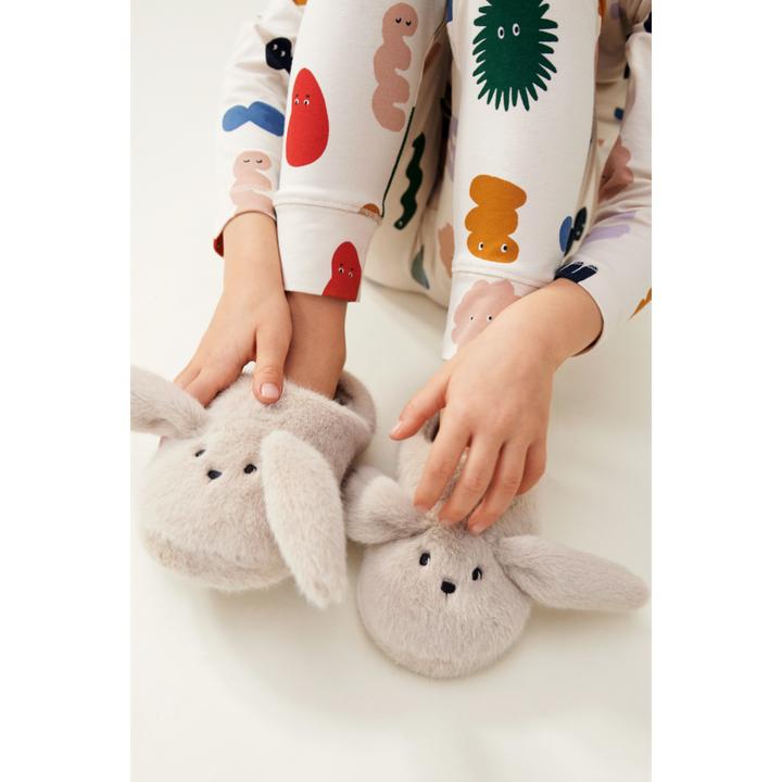 Actual product image Liewood Slippers / Finches Aviaja rabbit Mist (22)
