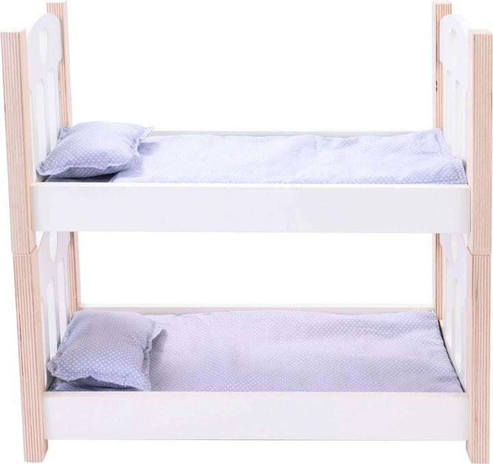 Actual product image Weible Dolls Bunk Bed Grey/White