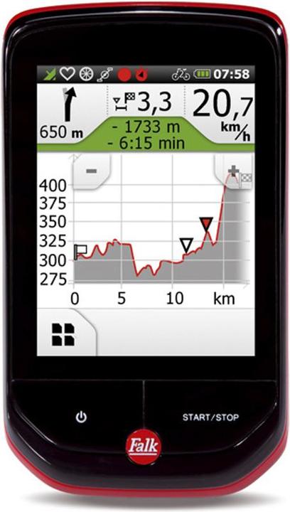 Produktbild Falk Pantera 32 Plus GPS-Bundle inkl. Herzfrequenz - und Trittfrequenzsensor