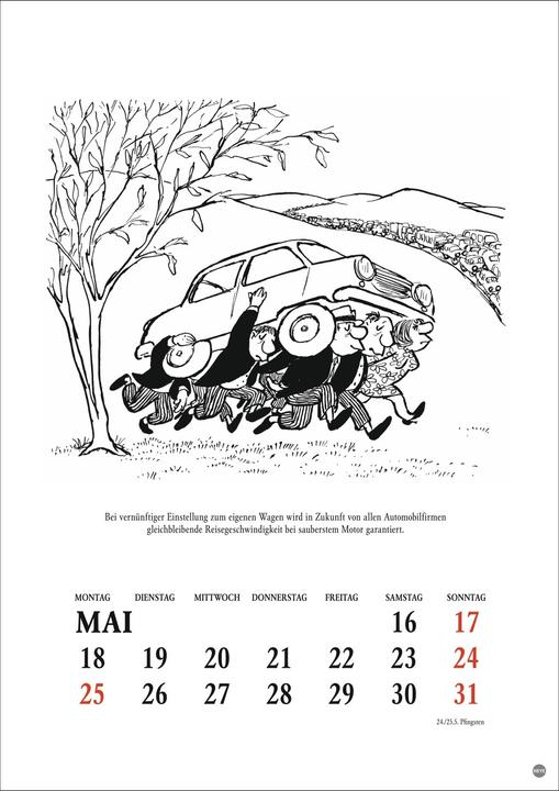 Produktbild Loriot Heile Welt Halbmonatskalender 2026 (Deutsch)
