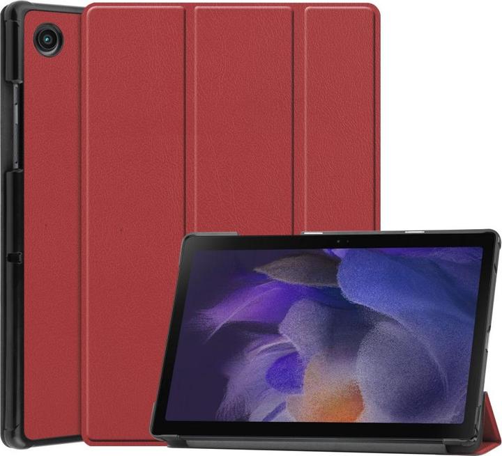 Cover-Discount Galaxy Tab A8 10.5 - Tri-fold Smart Case wine red (Galaxy Tab A8)
