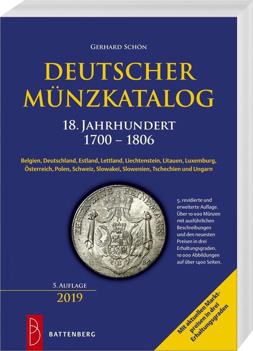 Produktbild Deutscher Münzkatalog 18. Jahrhundert (Deutsch, Gerhard Schön, 2019)