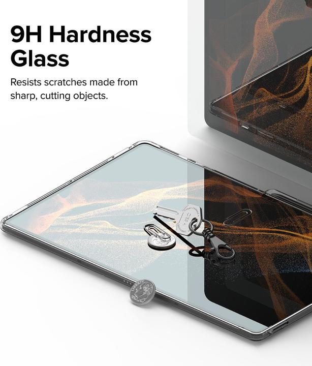 Actual product image Ringke Screen Protector for Galaxy Tab S10 Ultra / S9 Ultra / S8 Ultra SCREEN PROTECTOR TEMPERED GLASS (1 Piece, Galaxy Tab S10 Ultra)