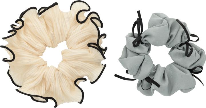 Immagine prodotto Trisa Fashion Scrunchie Set Beige-Grau 2 Stk. (Elastico per capelli)