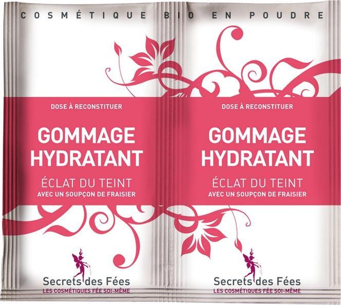 Actual product image Secrets des Fées Moisturising BIO Face Scrub Fresh Complexion Strawberry - 2x4g - (Exfoliation)