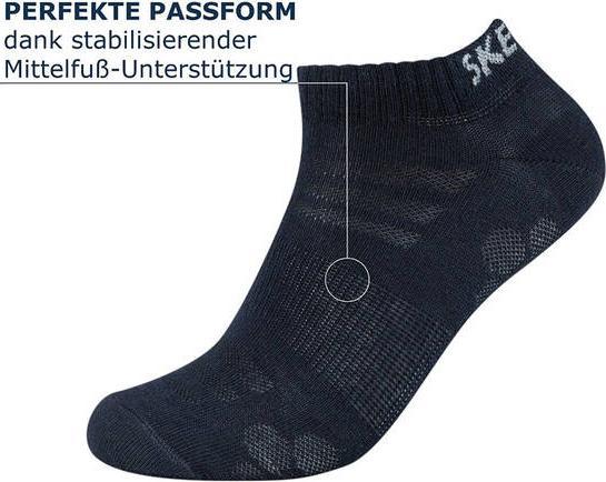 Immagine prodotto Skechers Calzini da ginnastica unisex 8-Pack (confezione da 8, 39, 42)