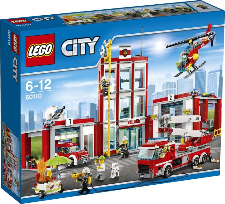Produktbild LEGO City Grosse Feuerwehrstation (60110, LEGO City)