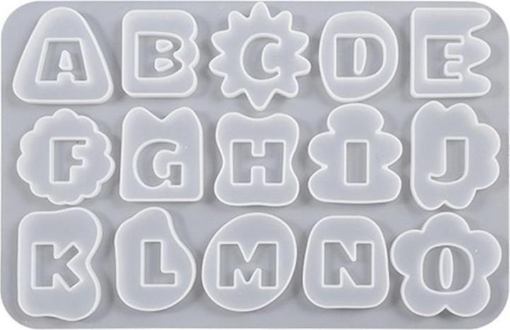 Produktbild König Design Epoxidharz Formen Set Resin Giessharz Silikonform Mold Buchstaben Schmuck Armband (Silikon)