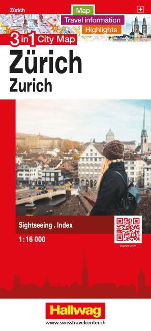Produktbild Hallwag Stadtplan Zürich