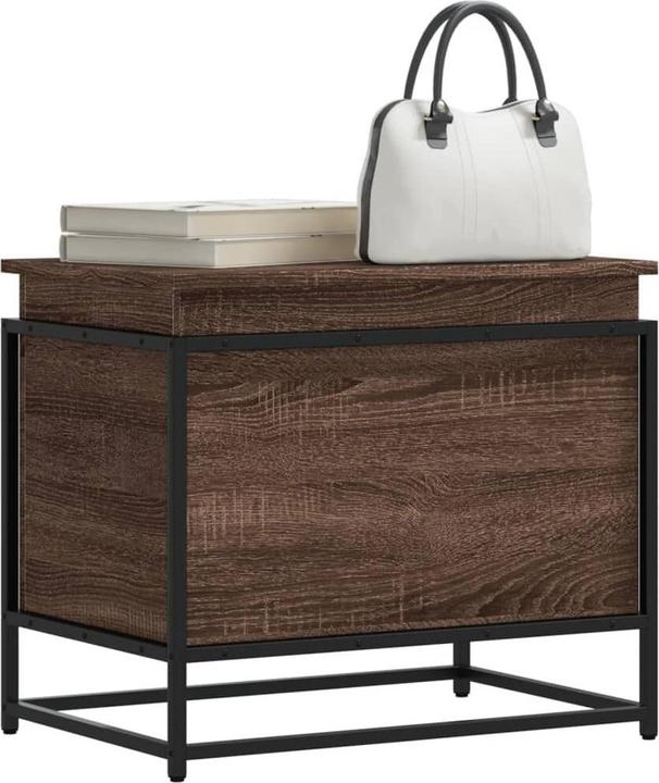 Actual product image VidaXL Storage box with lid Toy box Storage box Brown oak-look (123.60 l)