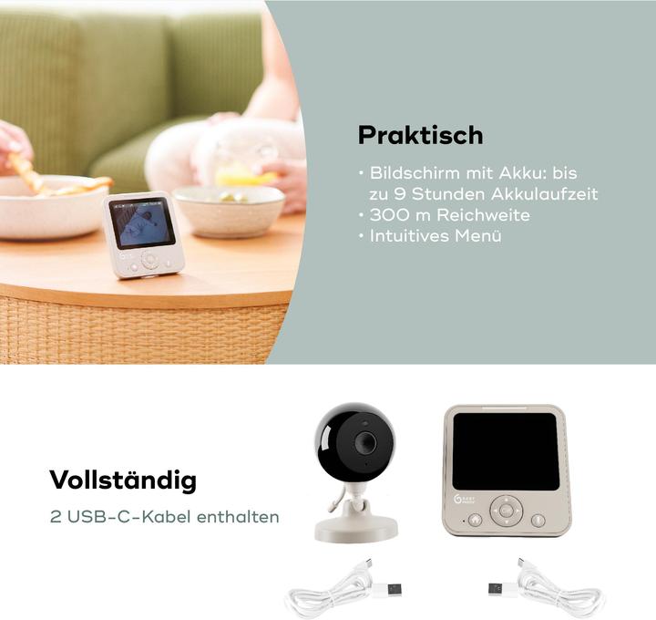 Immagine prodotto Babymoov Babyphone YOO Master Start (Audio del baby monitor, 300 m)
