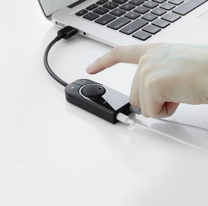 Produktbild Ugreen Externe USB Soundkarte mit Lautstärkeregler