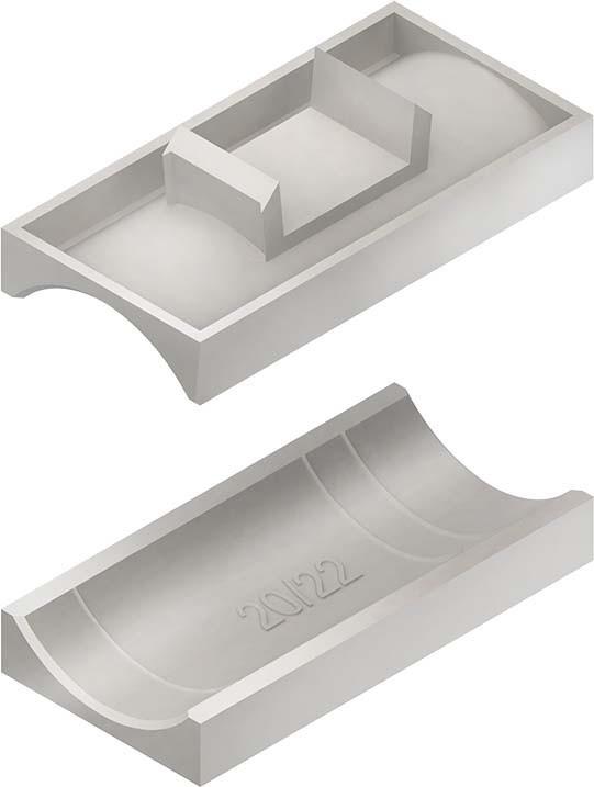 Produktbild Niedax NIE GW 90 Gegenwanne f.BÃ¼gelschelle HammerfuÃ f.Kab.D82-90mm PE Kunstst.