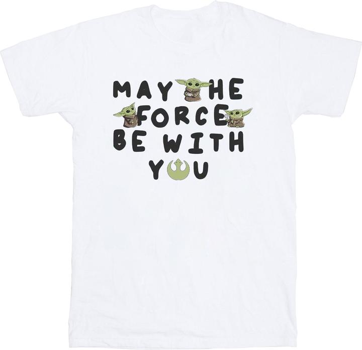 Produktbild Star Wars The Mandalorian Grogu May The Force Be With You TShirt (4XL)
