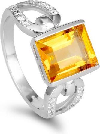 Produktbild Breuning RING - E.CITRIN/Brill. 0,208 Ct. H/si (62, 585/14 K Gold)
