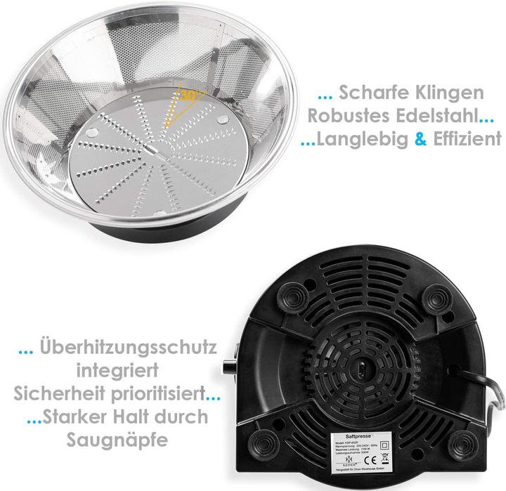 Produktbild Kesser Entsafter für Obst und Gemüse (Silber/Schwarz)