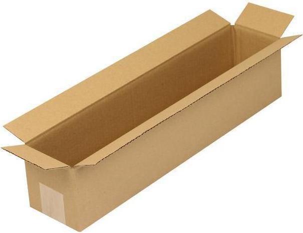 Transpak Faltkarton 1-wellig Masse 500x100x100mm Qualität 1.20 B braun braun (25 x)