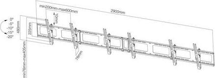 Produktbild Neomounts NS-WMB300 (Wand, 52", 50 kg)