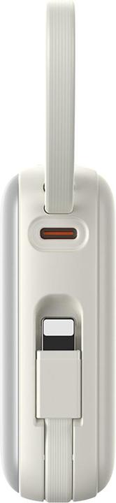 Actual product image Joyroom 22.5W Fast Charging Power Bank 10000mAh with Dual Cables - White (10000 mAh, 22.50 W, 38.50 Wh)