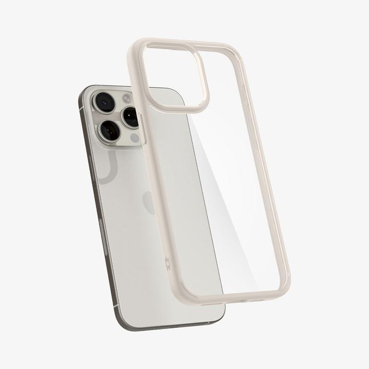 Actual product image Spigen Ultra Hybrid case for iPhone 15 Pro - natural titanium (Apple iPhone 15 Pro)
