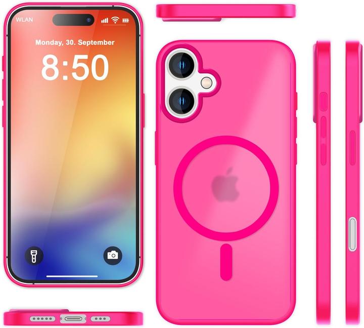 Actual product image Nalia Matte hybrid case with MagSafe function (Apple iPhone 16)