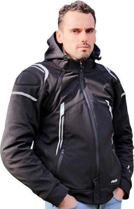 Actual product image ADX motorcyce jacket with removabe hood (with protectors/without back pate) nf en 17092-4 : 2020 approve (Men, L)