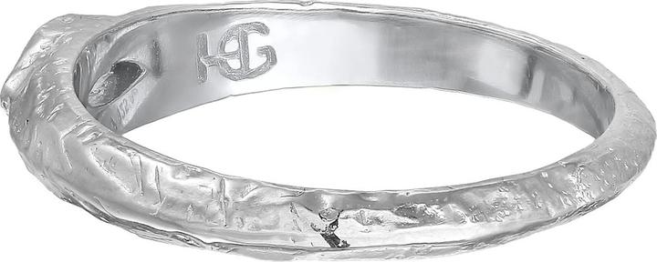 Actual product image Haze & Glory Ring Amethyst Light Green Rough Structure 925 Sterling Silver (58, 925 Silver)