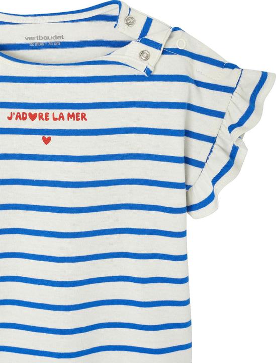 Produktbild Vertbaudet Mädchen Baby-Set: T-Shirt & Trägerrock (80)