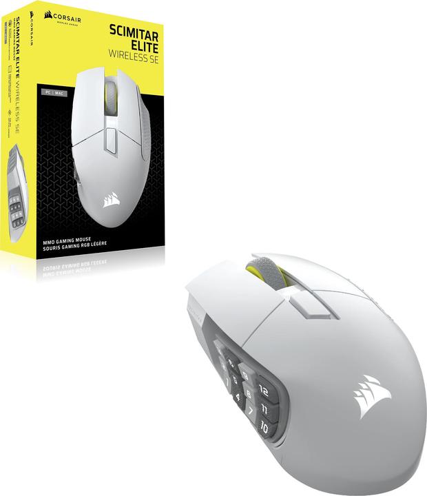 Actual product image Corsair Gaming-Maus Scimitar Elite Wireless SE, Maus Features (Wireless)