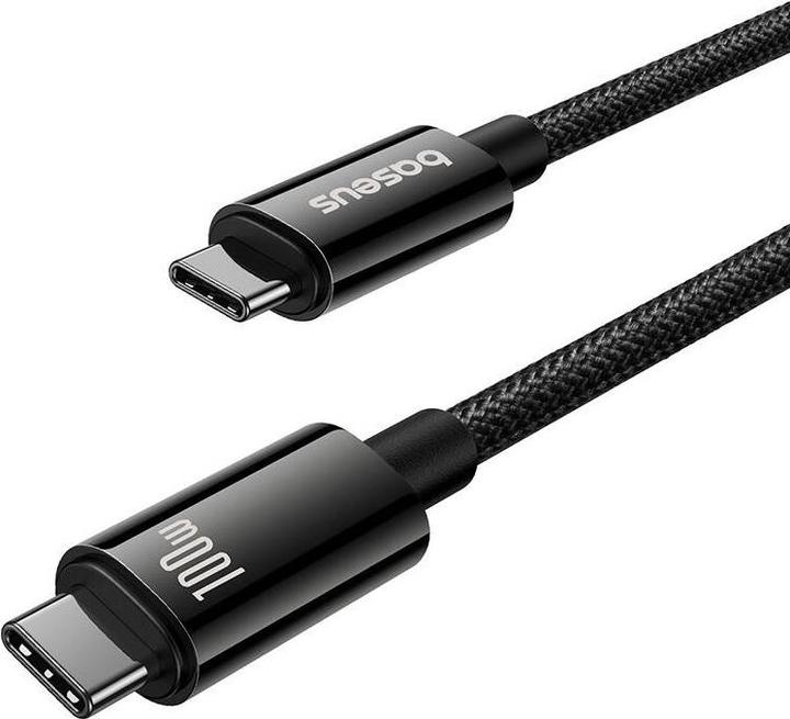 Produktbild Baseus Tungsten Gold USB-C 3.2 / USB-C 3.2 cable 100W 4K 60Hz 1.5m - black (1.50 m, USB 3.2, 100 W)