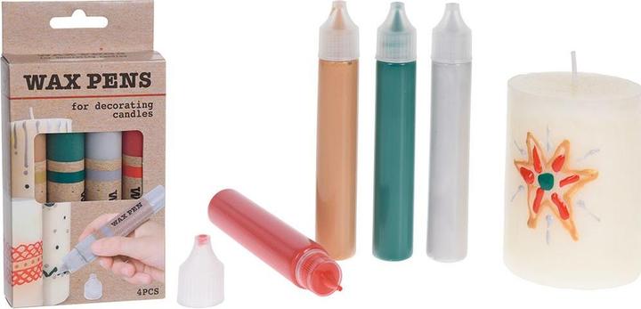 Produktbild Fs-Star Wachsmalkreide (Gold, Silber, Grün, Rot, 4 x)
