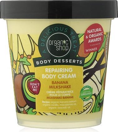 Produktbild Organic Shop Body Desserts Banana Milkshake Repairing Body Cream Regeneru (Körpercreme, 450 ml)