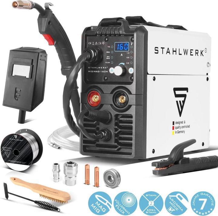 Produktbild Stahlwerk Schweissgerät MIG MAG 160 M IGBT 5 in 1 Kombigerät mit 160 Ampere