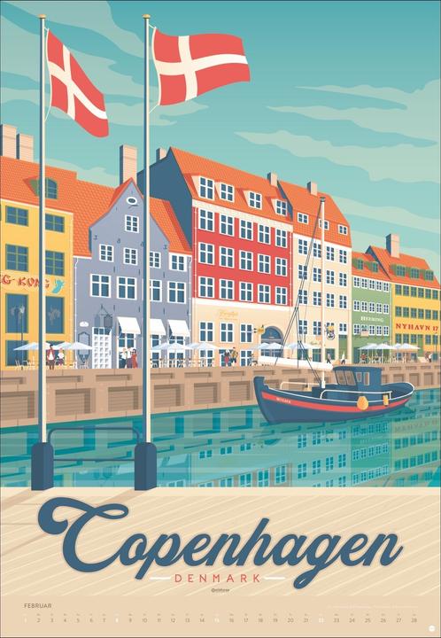Produktbild Travel the World Posterkalender 2026 (Harter Einband, Deutsch)
