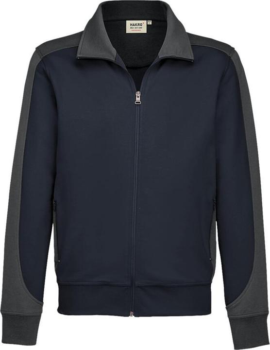 Hakro Sweatjacke Contrast Perf tinte/anthrazit Gr.5XL (5XL)
