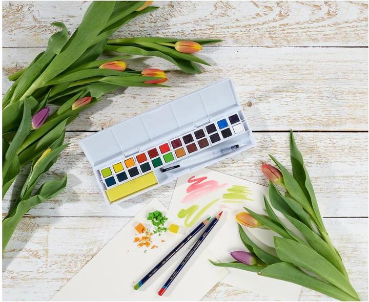 Image du produit Derwent Inktense Paint 24 Pan Palette (603054) (Blanc)