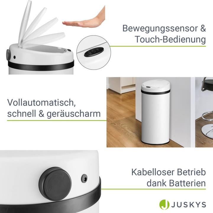 Produktbild Juskys Automatischer Mülleimer mit Sensor (40 l)