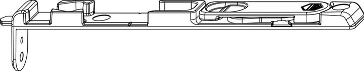 Actual product image Maco Bottom edge latch, Eurofold FT 18 mm, 9V, L=170 mm, silver (55167)