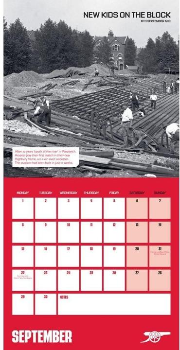 Immagine prodotto Arsenal FC Calendario da Parete (30 x 30 cm, Tedesco)