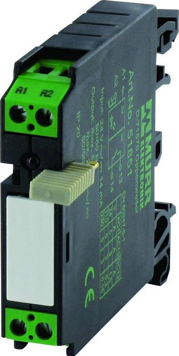 Actual product image Murr Elektronik RMM 11/24VDC with slave ground Output relay IN: 24 VAC/DC - OUT: 250 VAC/DC 5 A 1 NO - 12...