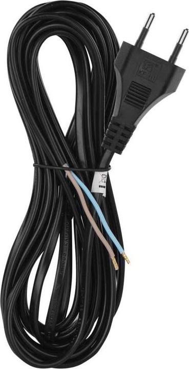 Produktbild Emos Netzkabel PVC 2x 0,75mm2, 5m, schwarz (5 m)