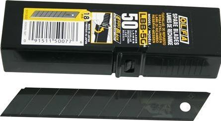 Produktbild Olfa Abbrechklinge schwarz 18mm50 Stück Abbrechklingen im Etui (Ersatzklinge)