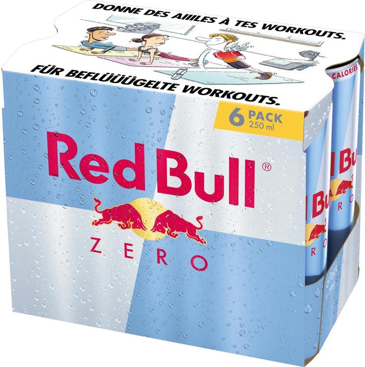 Image du produit Red Bull Energy Drink Zero 6 x 0.25 l (6 x 25 cl)