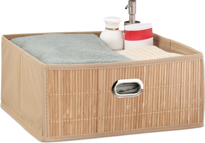 Produktbild Relaxdays Aufbewahrungskorb (1 x, 31 x 31 x 14 cm)
