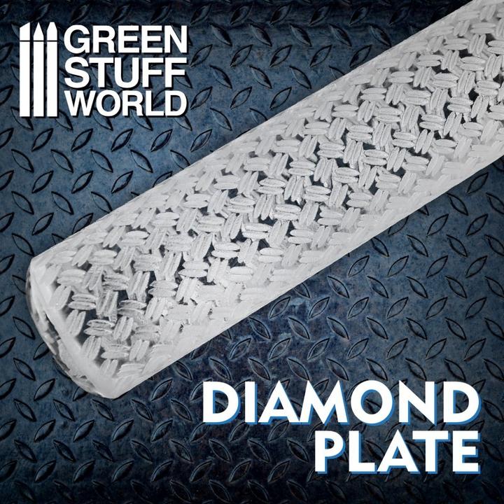 Produktbild Green Stuff World Textured rolls - Diamond Plate