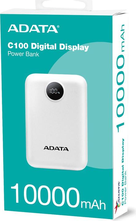 Immagine prodotto Adata Powerbank P10022-12 10000 mAh, Akkutyp: Lithium-Polymer (10000 mAh, 15 W, 37 Wh)
