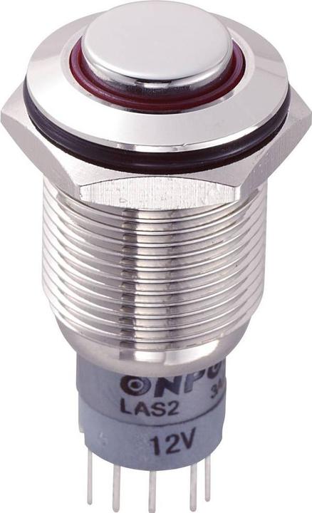 Tru Components 701909 LAS2GQH-11E/R/12V/N/P Vandalismusgeschützter Drucktaster 2
