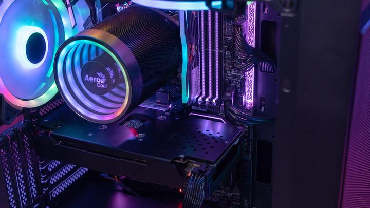 Actual product image AeroCool housing PGS GRAPHITE-G-BK-v2 FRGB housing black (ATX, mATX, Mini-ITX)