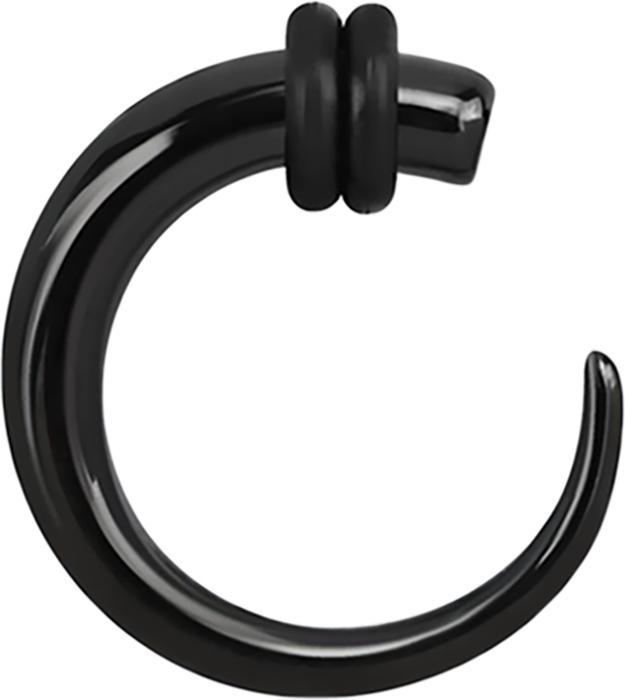 Star Piercing Expander Spirale schwarz (ohne Messing, Chirurgenstahl 316L)